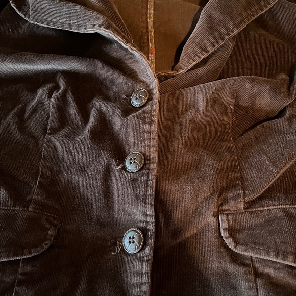 St.John’s Bay Stretch Women’s Brown Corduroy Button Up Jacket Size:Large - Picture 6 of 8